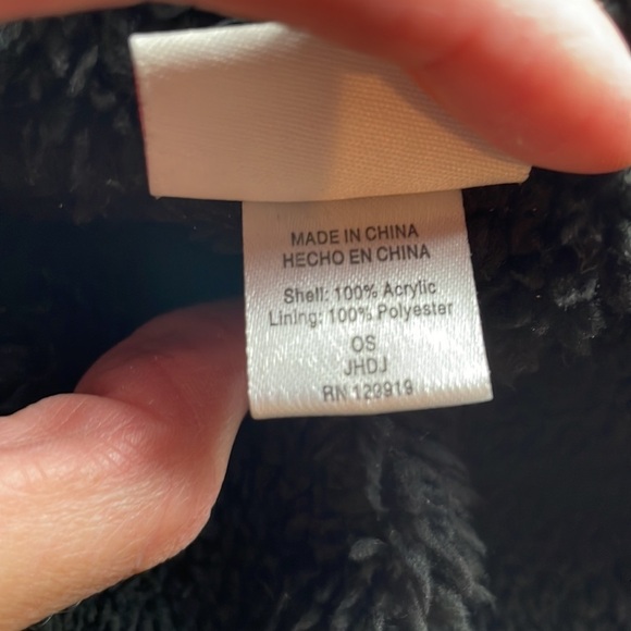 Levi’s Hat Knit Beanie One Size Blue/White Unisex Soft Fleece Lined - Picture 9 of 9